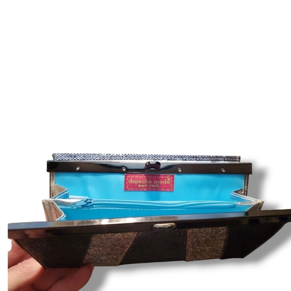 Depeche Mode New York Y2K Glitter Disco Clutch Wristlet Evening Formal - Picture 4 of 8